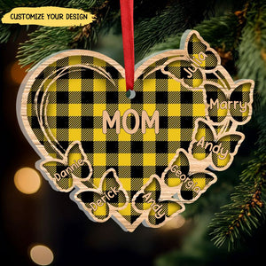 Family - Christmas Mom Grandma - Personalized Ornament