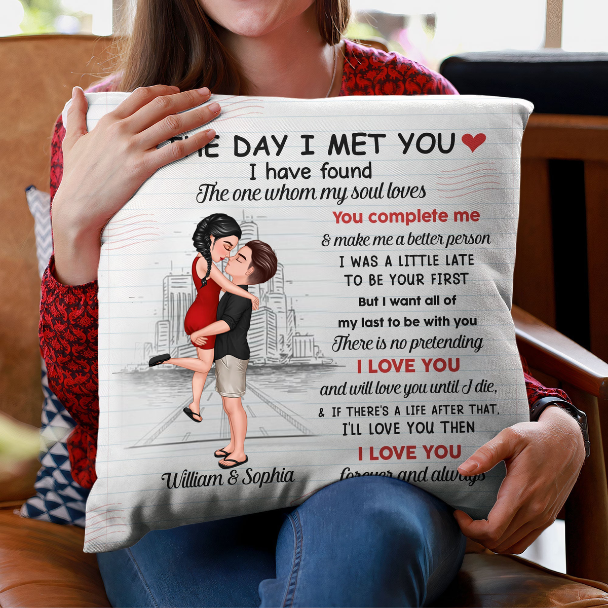 Customized pillow for clearance boyfriend