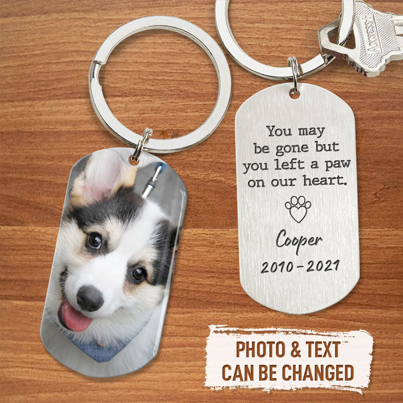 Dog keychain custom sale